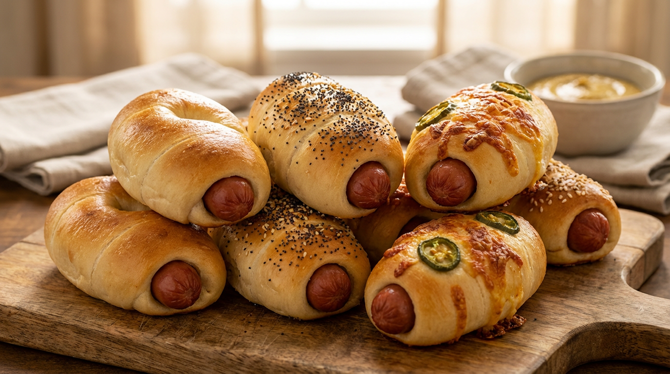 Delicious Bagel Dogs